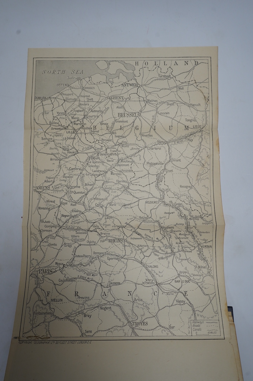 Doyle, Arthur Conan - The British Campaign in France and Flanders ... (mixed editions), 6 vols. folded maps (some coloured), others (and plans) in text; original gilt lettered cloth. (1920); sold with a few other books (